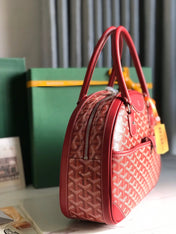 SAINT JEANNE BAG 35 IN RED GOYARDINE CANVAS AND CALFSKIN