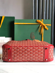 SAINT JEANNE BAG 35 IN RED GOYARDINE CANVAS AND CALFSKIN