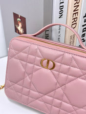 CARO BOX 19 IN LIGHT PINK CALFSKIN