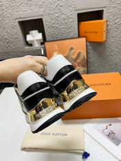 LV WOMEN SNEAKER IN BLACK CALFSKIN
