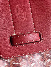 SAIGON SOUPLE BAG 34 IN PERSIAN RED GOYARDINE CANVAS AND CALFSKIN