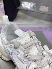 3XL SNEAKER IN SILVER MIX WHITE MESH AND POLYURETHANE