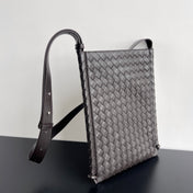 LARGE 35 FLAT LOOP IN BLACK CALFSKIN