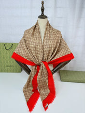 GUCCI 25S SCARF 140 IN CASHMERE 740367