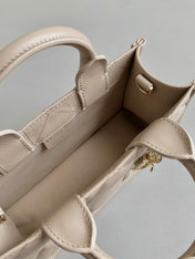 MINI BOOK TOTE 21 BEIGE CREAM MACCROCANNAGE CALFSKIN