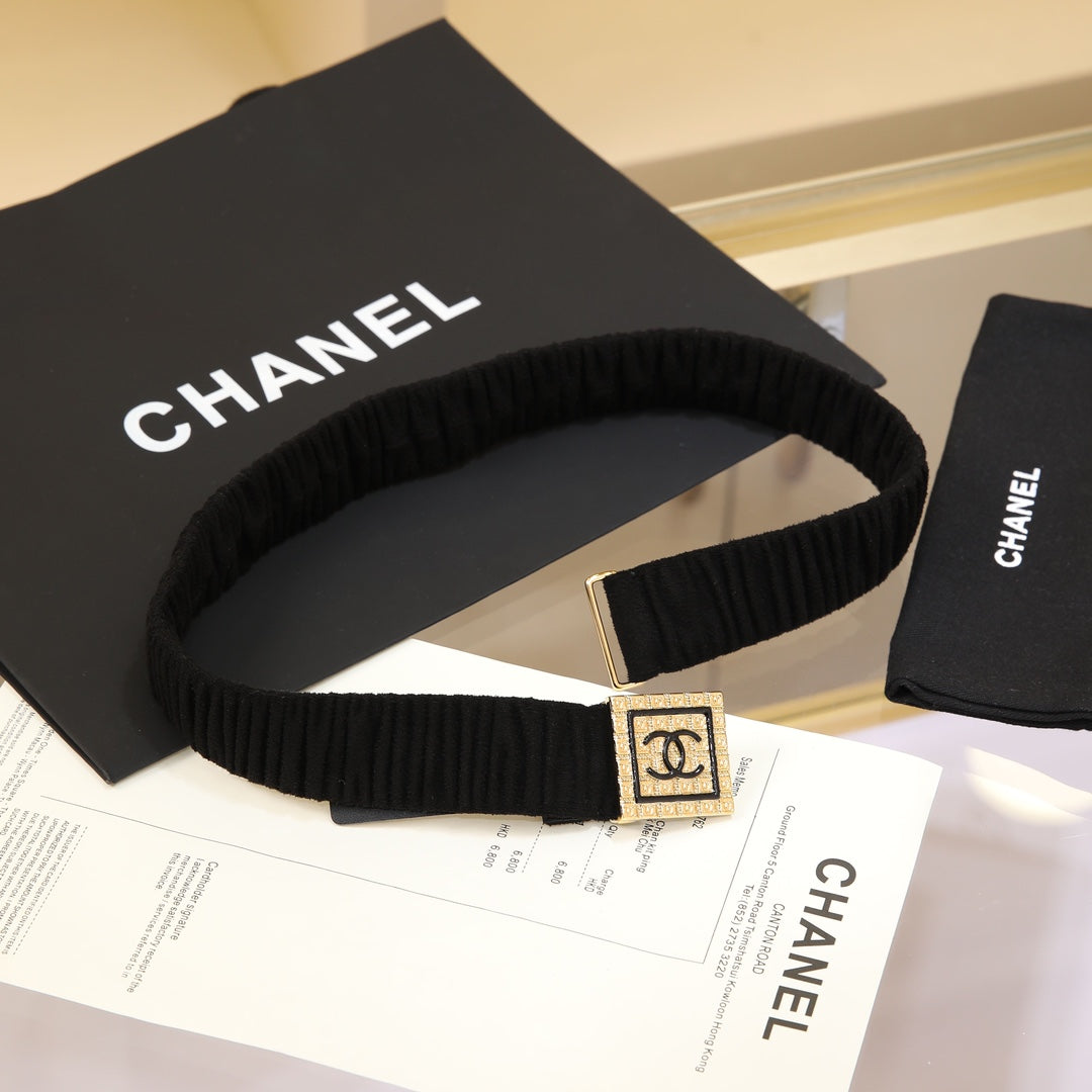 CHANEL 26S BELT 30 MM IN BLACK 658424