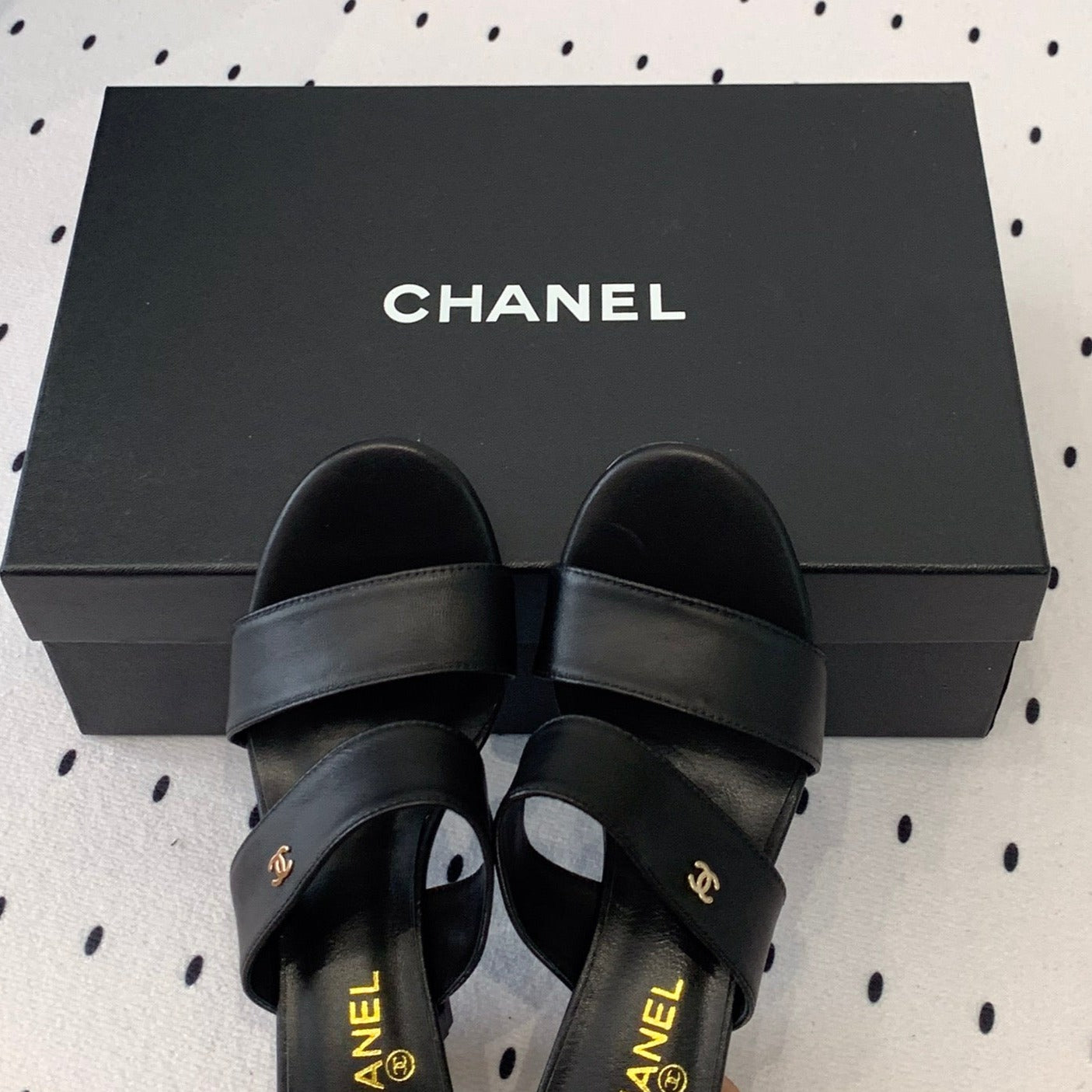 MULES black 1 LAMBSKIN