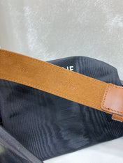 CL LARGE 30 MM TRIOMPHE BELT IN BRONZE BROWN SILVER HARDWARE