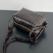 SMALL TOP HANDLE LOOP 19 IN CHOCOLATE CALFSKIN