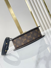 TILSITT 24 IN BROWN MONOGRAM AND MONOGRAM REVERSE CANVAS GOLD BUCKLE