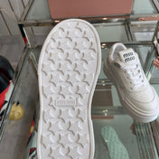 Sneakers Thick-soled White Cowhide