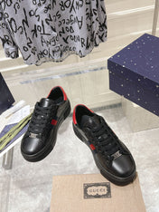 GG ACE 30 SUPREME TRAINER BLACK CALFSKIN