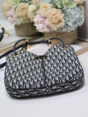 MEDIUM 34 NOLITA BAG IN BLUE MONOGRAM OBLIQUE JACQUARD
