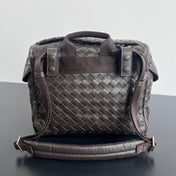 POSTINO BAG 30 IN HICKORY BROWN CALFSKIN