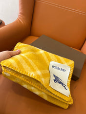 CHECK WOOL 182 CM SCARF AMBER YELLOW 405053