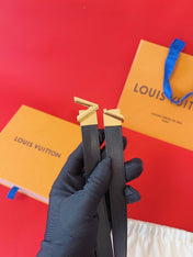 LV GO-14 20MM BELT IN BLACK CALFSKIN GOLD HARDWARE