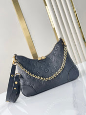 BOULOGNE 29 IN BLACK MONOGRAM EMPREINTE LEATHER GOLD HARDWARE