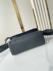 PULSE MESSENGER 26 IN GUN METAL MONOGRAM ECLIPSE COATED CANVAS