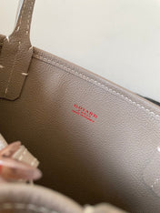 ANJOU MINI BAG 20 IN GREY MIX GREEN GOYARDINE CANVAS AND CALFSKIN