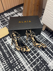 CRYSLEOPARD SLINGBACK HEEL IN PONY HAIR