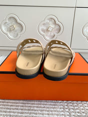 HM 26S EXTRA SANDAL IN BEIGE CALFSKIN AND SUEDE