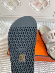 HM 26S EXTRA SANDAL IN NUDE CALFSKIN AND SUEDE