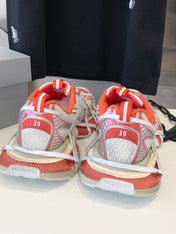 3XL EXTREME LACE SNEAKER ORANGE MIX DUST WHITE AND SILVER