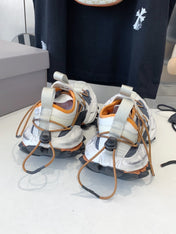 HIKE SNEAKER IN BEIGE AND ORANGE MESH, POLYURETHANE AND POLYESTER