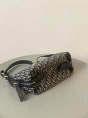LARGE D-JOURNEY SHOULDER BAG 33 IN BLACK MONOGRAM OBLIQUE JACQUARD