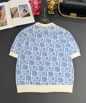 Dior 25 T-Shirt Light Blue Wool 232731