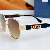 SQUARE FRAME SUNGLASSES GG1407 IN METAL EMBOSSED LOGO