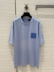 Loewe Short Sleeved T-shirt Blue Cotton