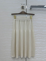 LP CREAM KNIT MIDI SKIRT