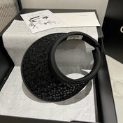 CC SUN HAT MODEL BLACK WITH SEQUINS 673928