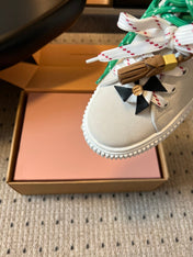 MIUMIU 26S SNEAKERS 50MM IN SAND BEIGE SUEDE