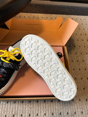 MIUMIU 26S SNEAKERS 50MM IN BLUE BLACK SUEDE