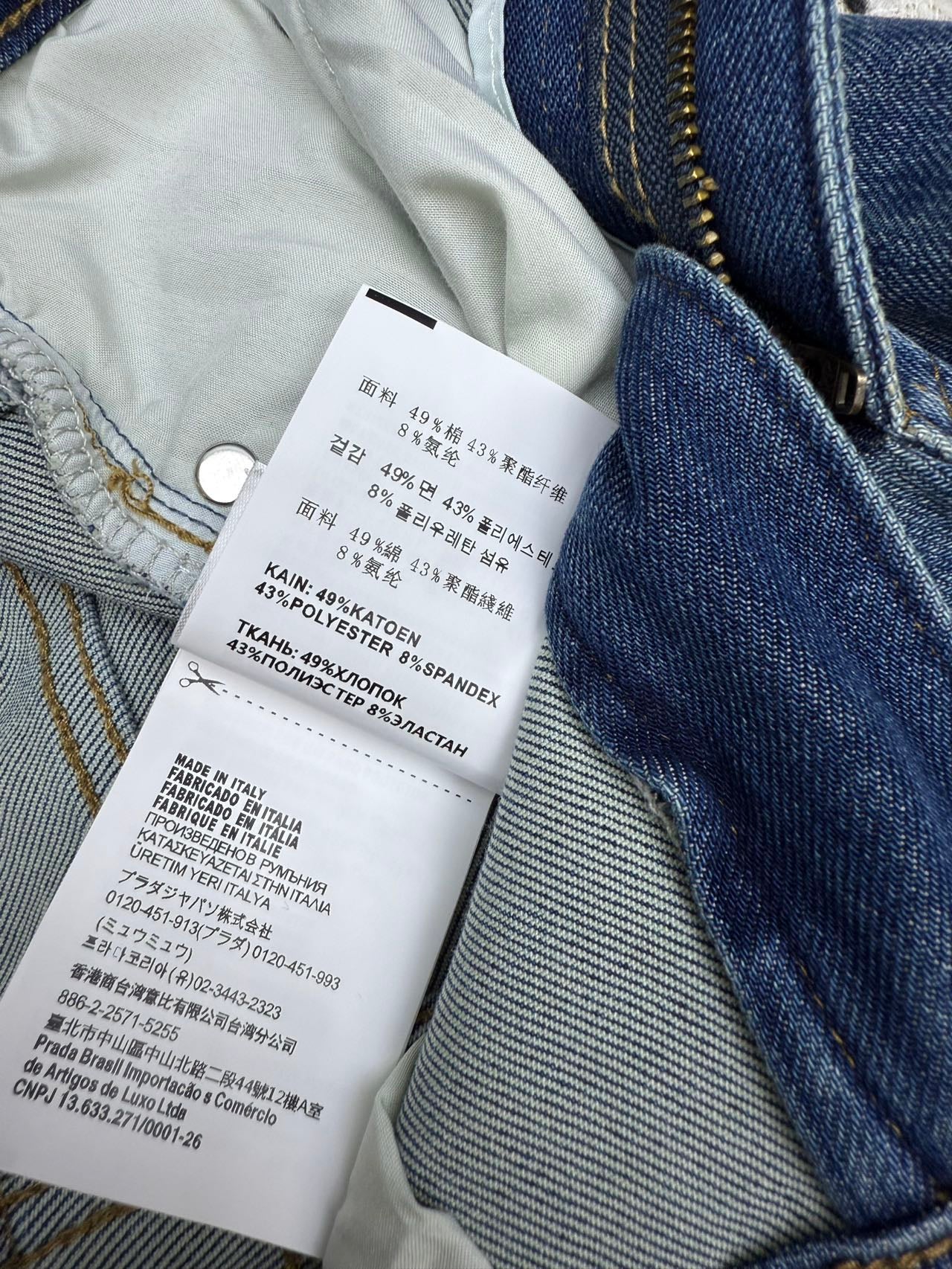 PRADA 26S TWO-POCKET STRAIGHT-LEG JEANS 587