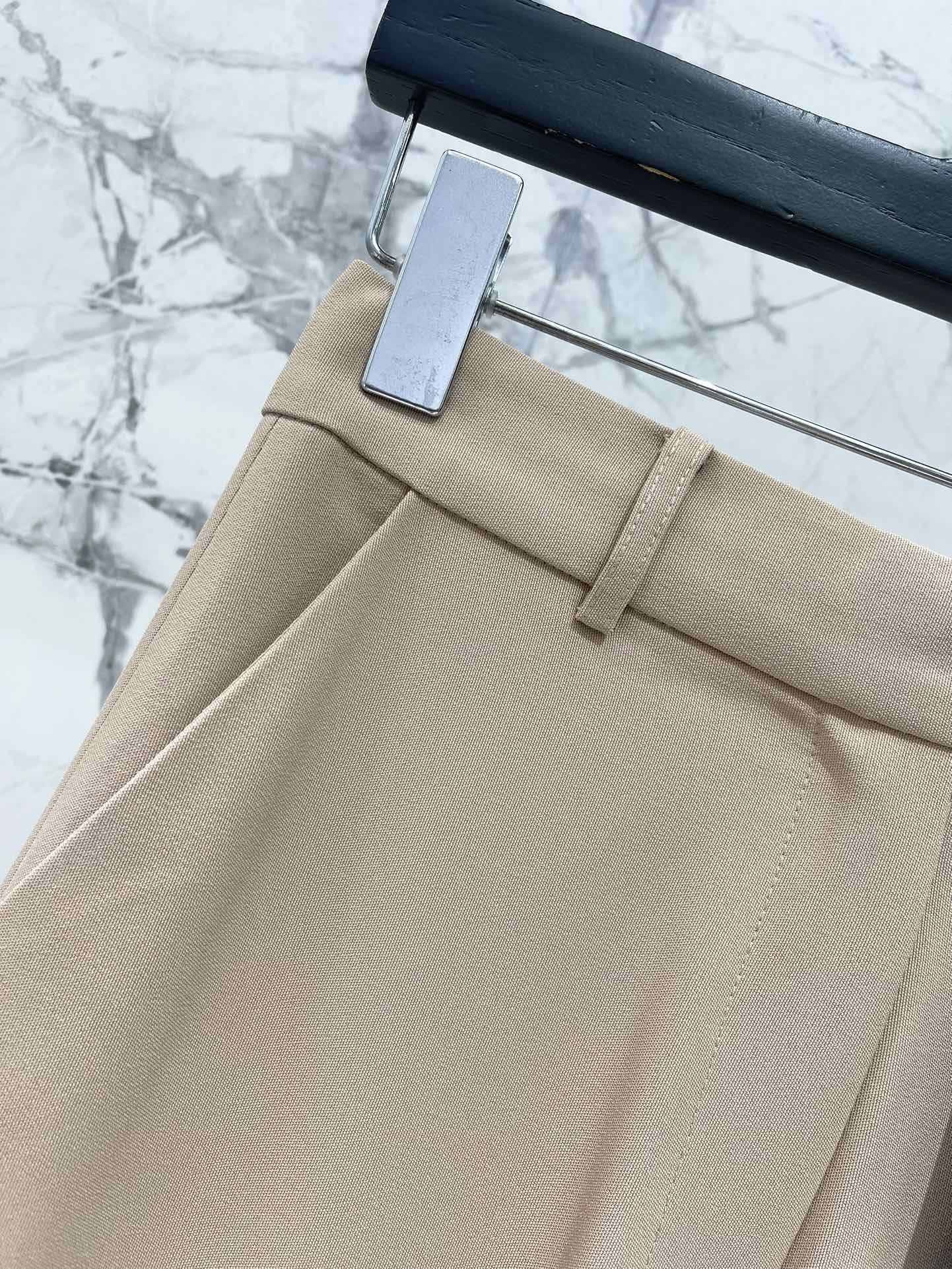 YSL 25S HIGH-WAISTED WIDE-LEG PANTS STYLE 176