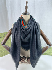 GUCCI 26S SCARF 135 IN CASHMERE AND SILK 841869