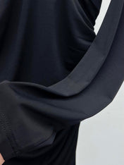 YSL 25S RUFFLED LONG-SLEEVE DRESS STYLE 131