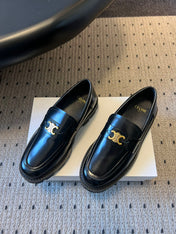 CELINE 26S LOAFER IN BLACK CALFSKIN WITH ARC DE TRIOMPHE BUCKLE