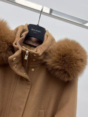 LP 26S FUR-COLLAR KNIT JACKET 474