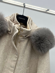 LP 26S FUR-COLLAR KNIT JACKET 471