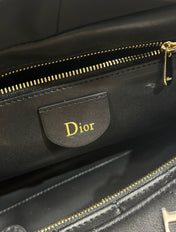 DIOR 26S CANNAGE GRANVILLE 34 IN BLACK CALFSKIN