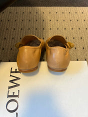 LOEWE 26S TOGGLE LOAFER 20MM IN NUDE BROWN SHINY CALFSKIN