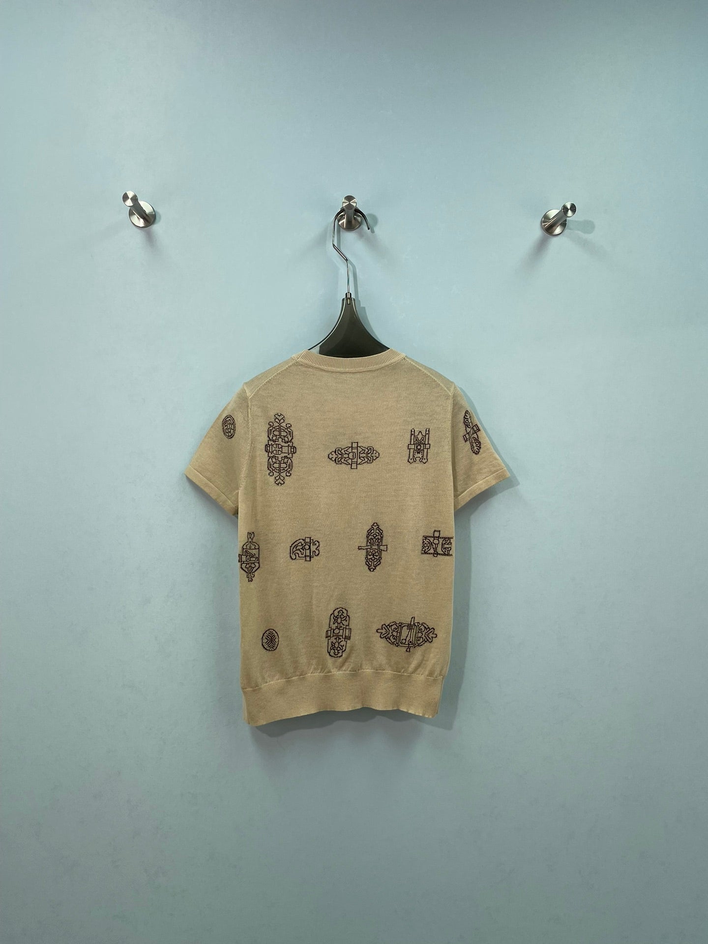 HERMES 26S SHORT-SLEEVE KNIT TOP 724