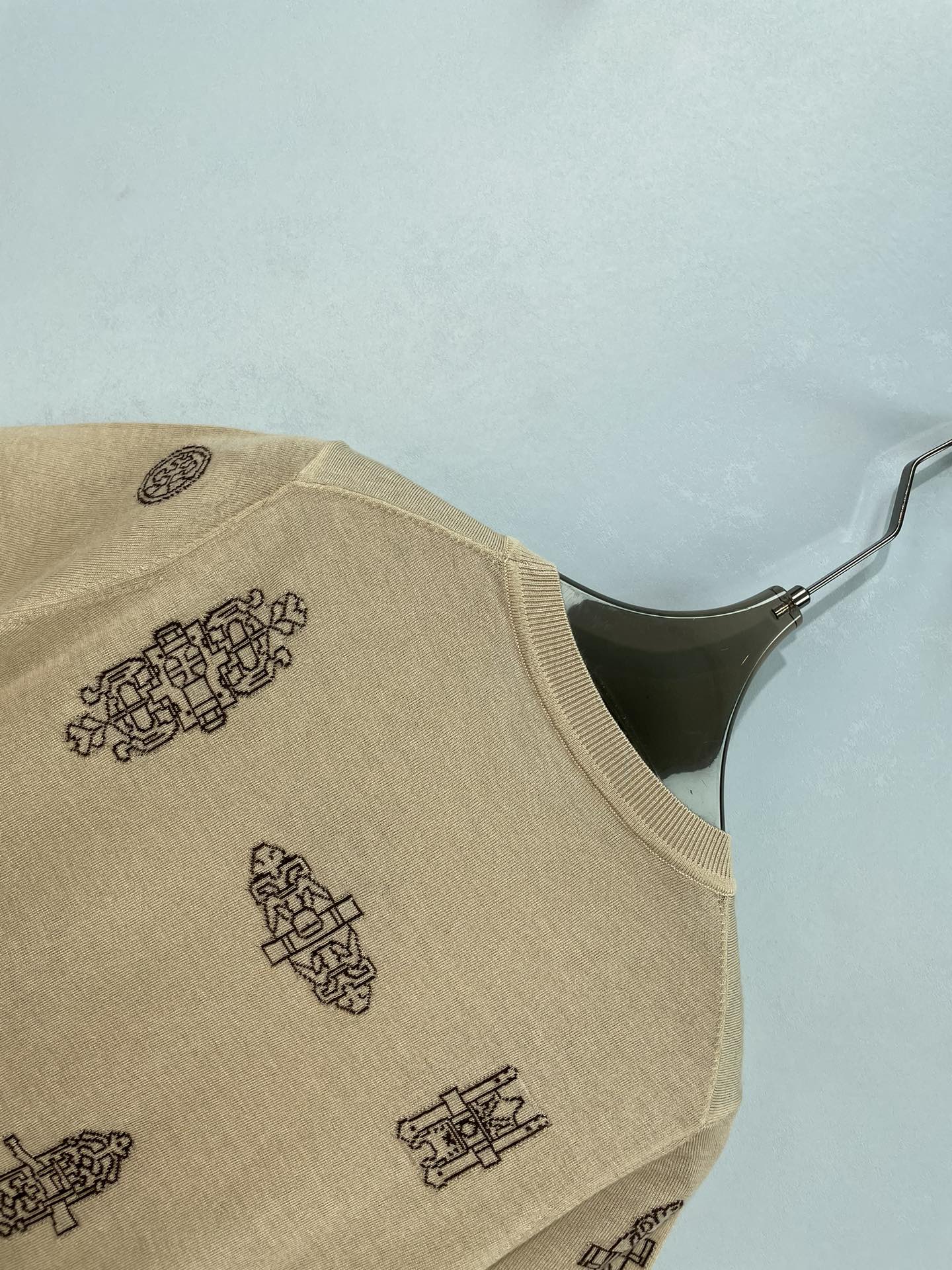 HERMES 26S SHORT-SLEEVE KNIT TOP 724