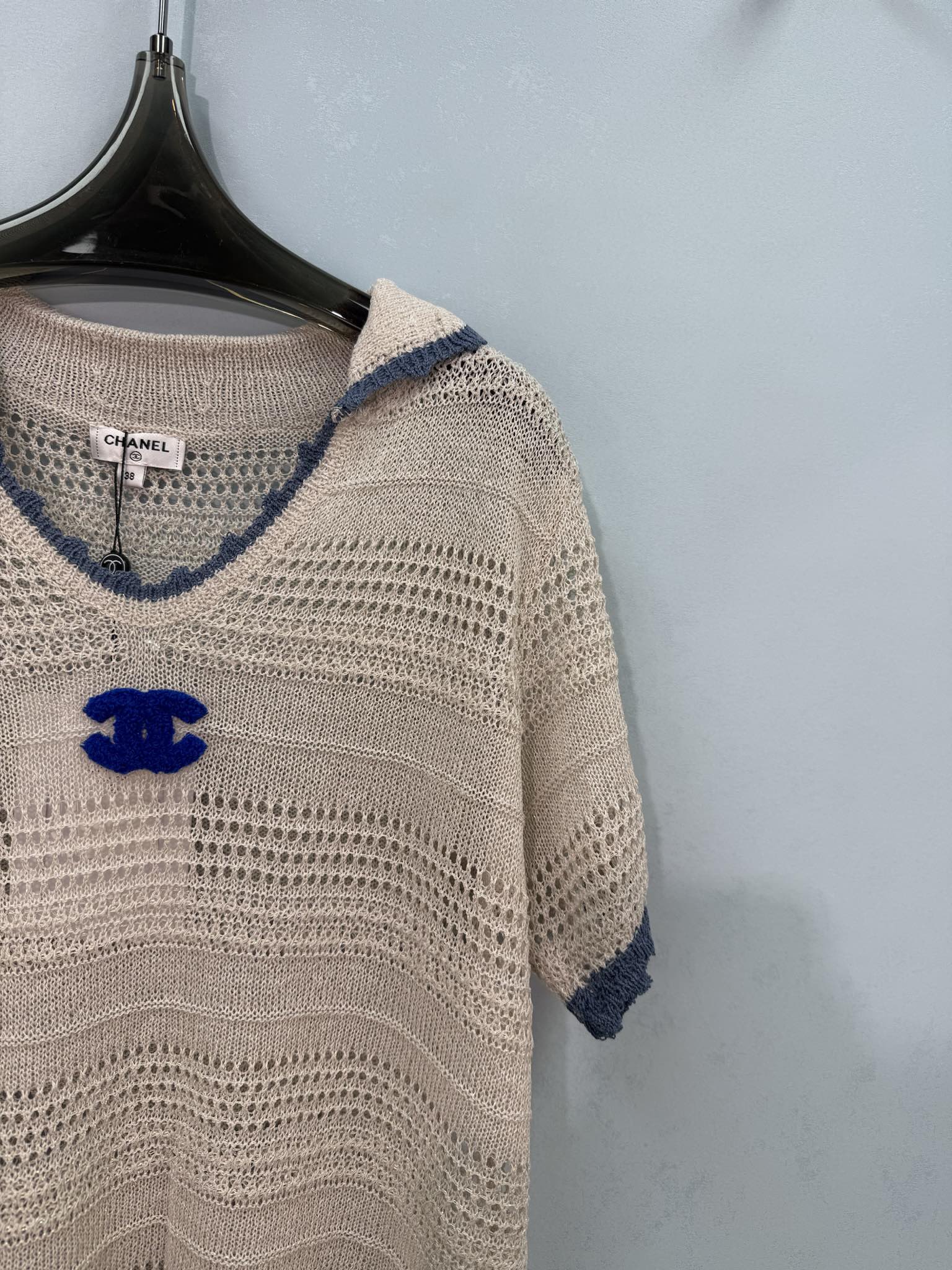 CHANEL 26S SHORT-SLEEVE KNIT TOP 1462