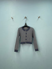 MIUMIU 26S KNIT CARDIGAN AND MINI SKIRT SET 1353
