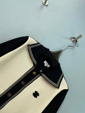 CHANEL 26S COLLAR KNIT CARDIGAN 1654